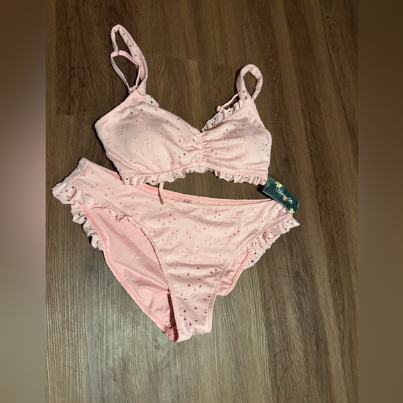 Pink Ruffled Bikini Set - Picture 8 of 9
